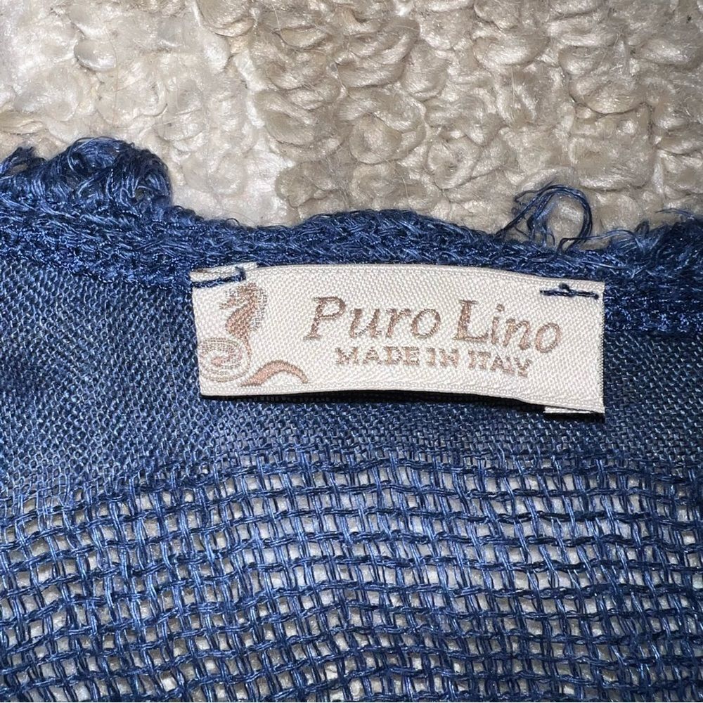 Pure Lino shirt navy - Picture 6 of 8